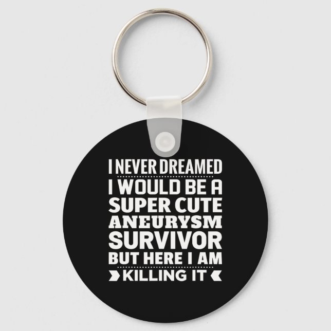 Brain Aneurysm Survivor Awareness Nyckelring (Framsida)