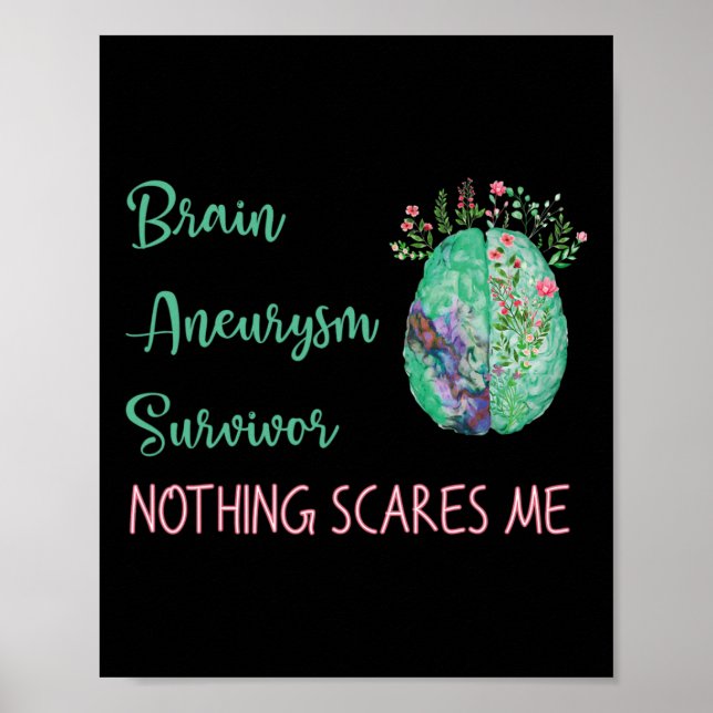 Brain Aneurysm Survivor Inget Skrämmer mig 1 Poster (Framsidan)