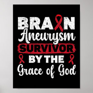 Brain Aneurysm Survivor Medical Villkor Aneurysm Poster