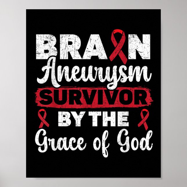 Brain Aneurysm Survivor Medical Villkor Aneurysm Poster (Framsidan)