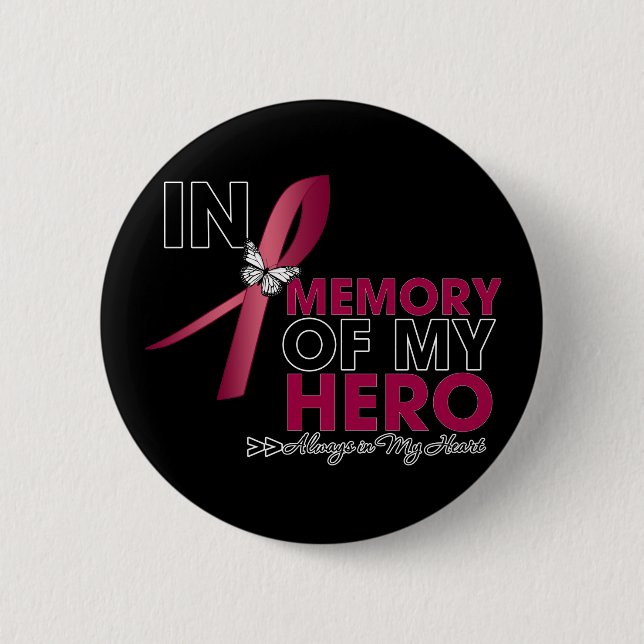 Brain Aneurysm Tribute till minnet av min Hero Knapp (Framsida)
