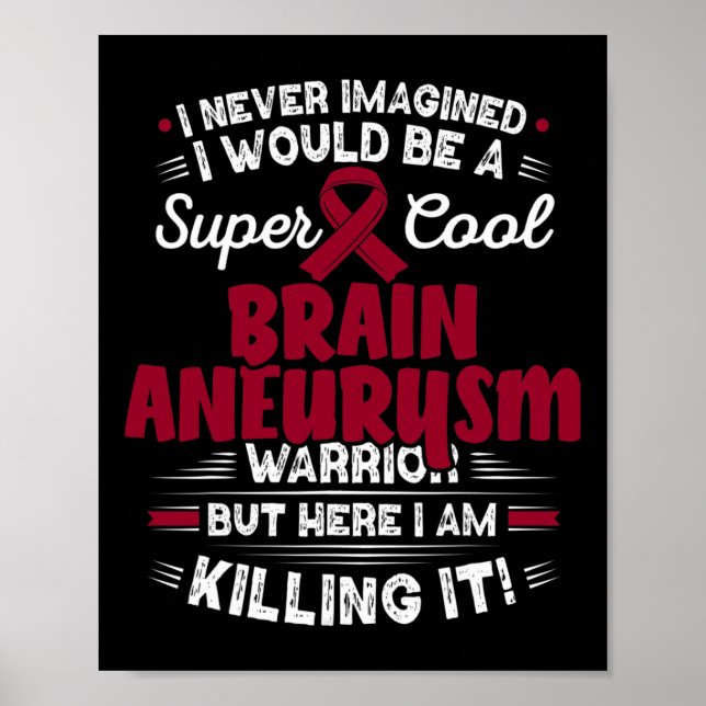 Brain Aneurysm Warrior Brain Aneurysm Awareness Poster (Framsidan)