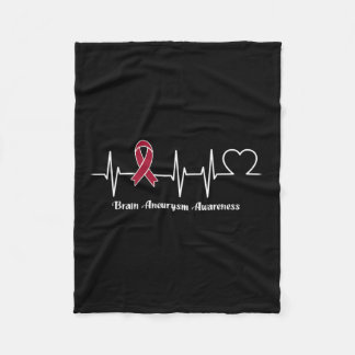 Brain Aneurysm Warrior Fleecefilt