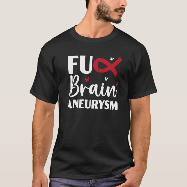 Brain Aneurysm Warrior Medical Villkor Aneurysm T Shirt (Framsida)