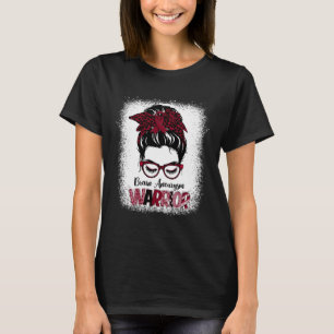 Brain Aneurysm Warrior Month Burgundy Ribbon T Shirt