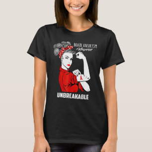 Brain Aneurysm Warrior Obrytbart medvetande T Shirt