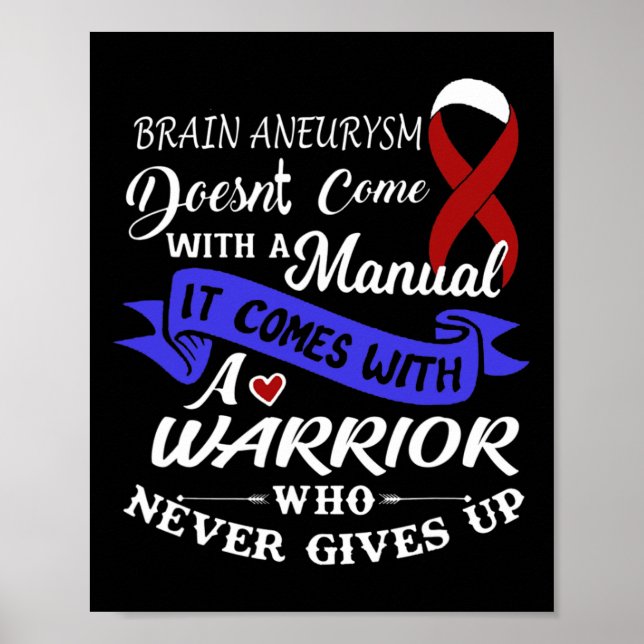 Brain Aneurysm Warrior Poster (Framsidan)