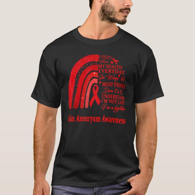 Brain Aneurysm Warrior T Shirt (Framsida)