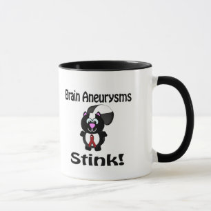 Brain Aneurysms Stink Skunk Awareness Design Mugg