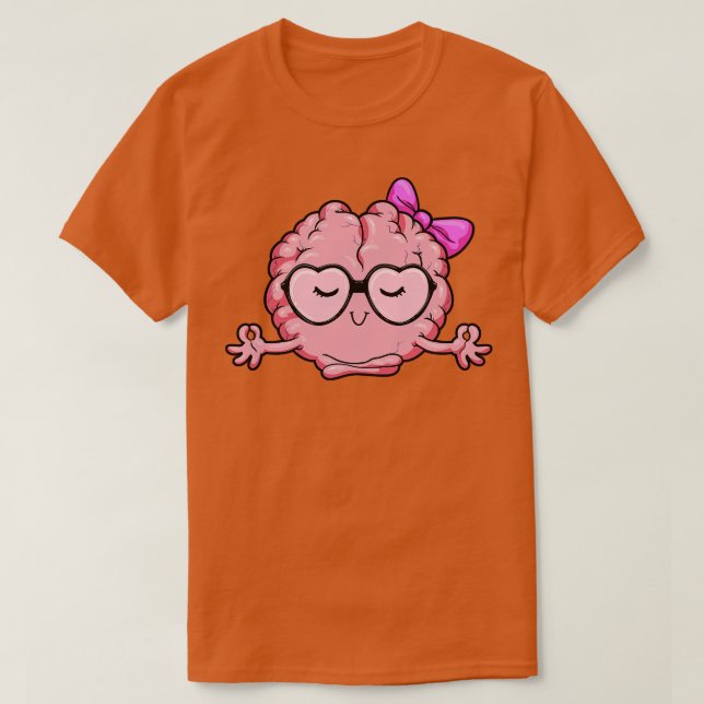 Brain at Yoga for Advanced T Shirt (Design framsida)