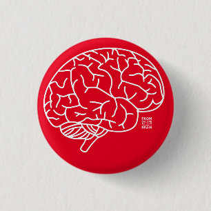 Brain Badge Knapp