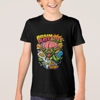 Brain Blast Bites Retro Cartoon Gremlin Cereal Par T Shirt