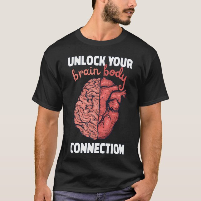 Brain Body Connection Neuroplasticity Quote retro T Shirt (Framsida)