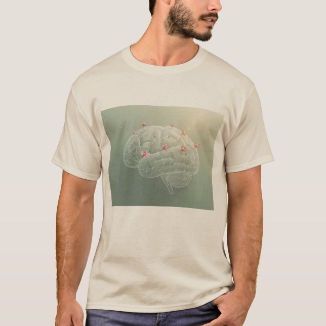 Brain Botanical Creativity T Shirt (Framsida)