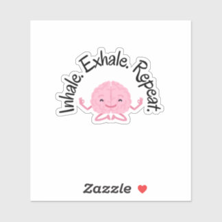 Brain Breathing Vinyl Sticker Klistermärken