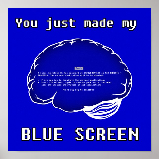Brain BSOD Poster (Framsidan)