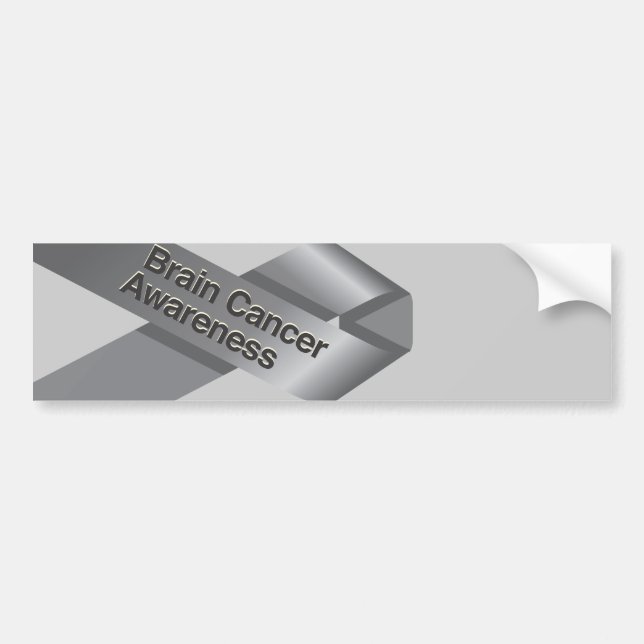 Brain Cancer Awareness Bumper Sticker Bildekal (Framsidan)