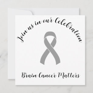 Brain Cancer End of Chemo Party Investigation Inbjudningar