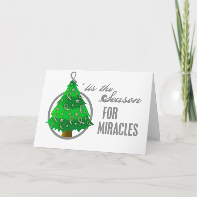 Brain Cancer jul Miracles Helgkort (Framsida)