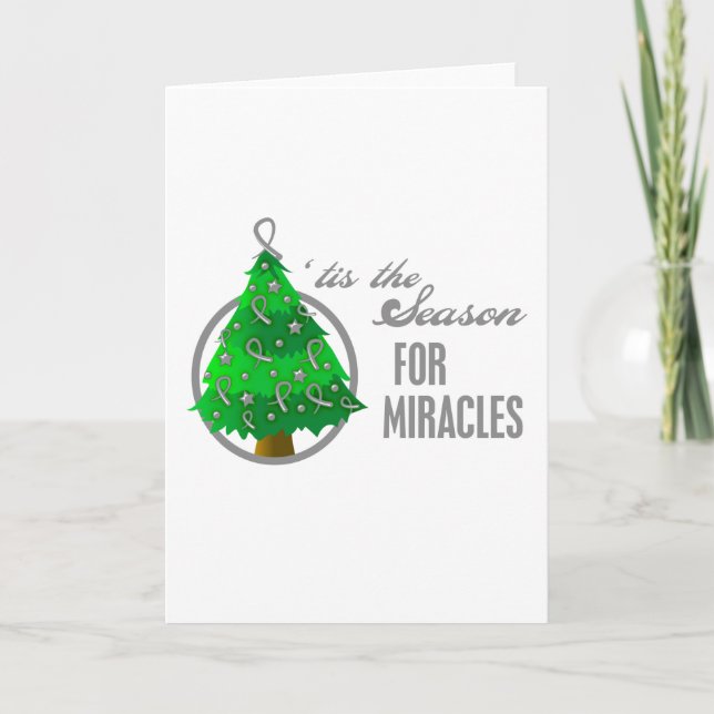 Brain Cancer jul Miracles Helgkort (Framsida)