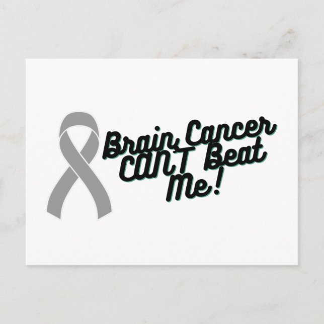Brain Cancer kan inte slå mig Vykort (Framsida)