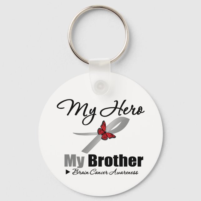 Brain Cancer My Hero My Brother Nyckelring (Framsida)