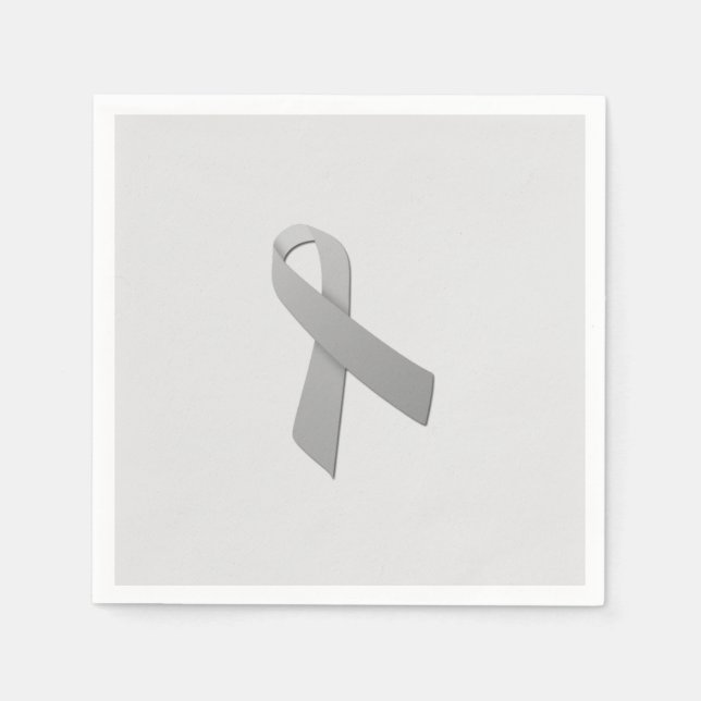 Brain Cancer Ribbon Napkins Pappersservett (Framsidan)