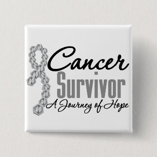 Brain Cancer Survivor Awareness Journey Ribbon Knapp