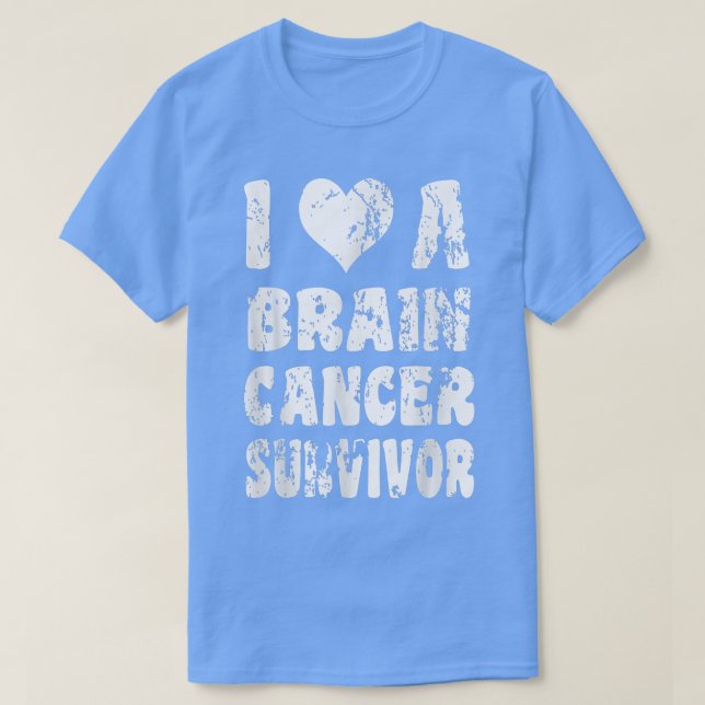 Brain Cancer Survivor Chemo kemoterapi Maka Husb T Shirt (Design framsida)