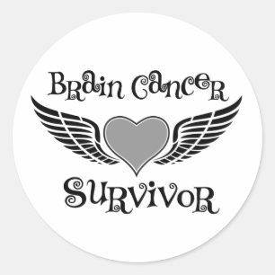 Brain Cancer Survivor Runt Klistermärke