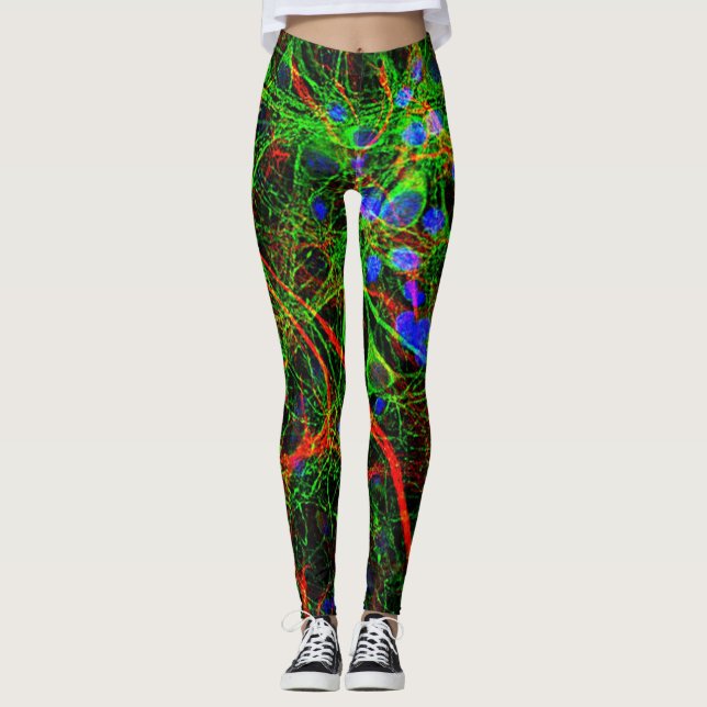 Brain Cell under 'scope' Leggings (Framsida)