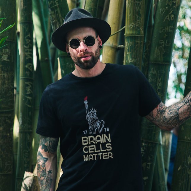 Brain Cells Matter Statue of Liberty Anti Trump T Shirt (Skapare uppladdad)