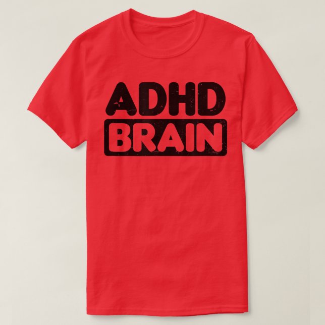 Brain Design ADHD T Shirt (Design framsida)
