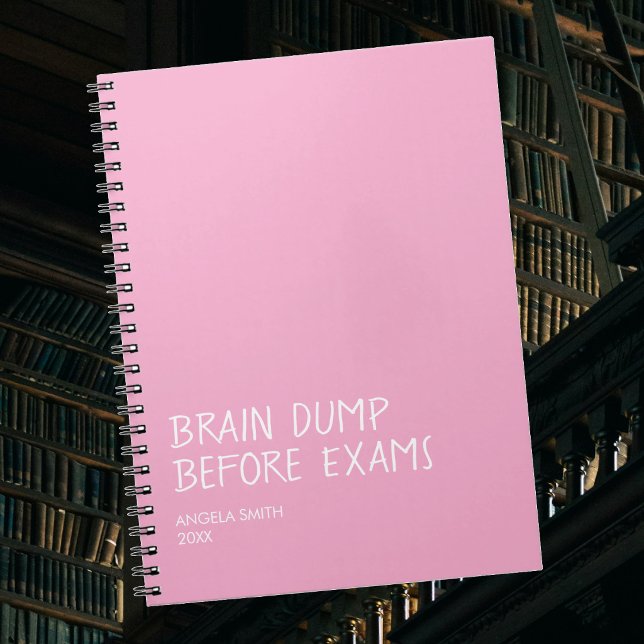 Brain Dump Before Exams – Funny Student Notebook,  Anteckningsbok (Skapare uppladdad)
