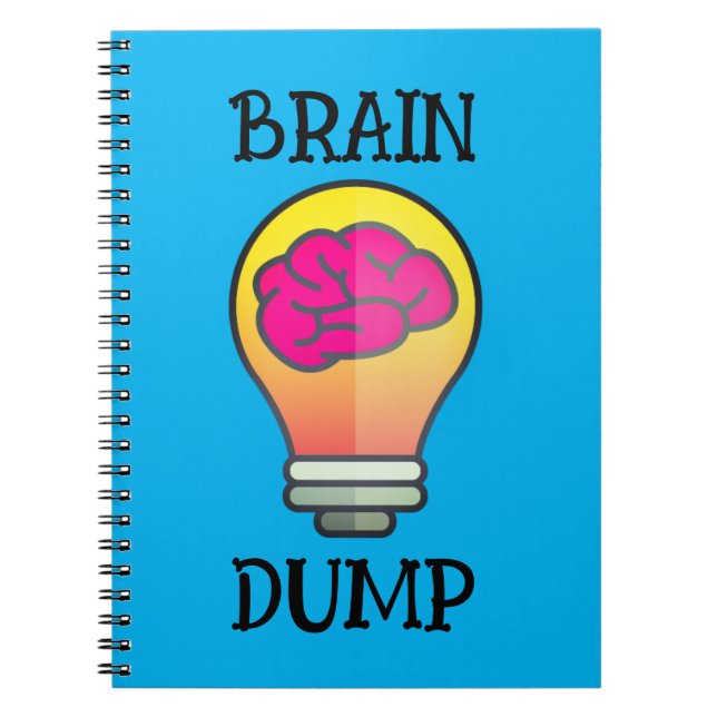 BRAIN DUMP NOTEBOOK ANTECKNINGSBOK (Framsidan)
