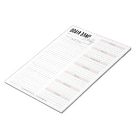 BRAIN DUMP | Vecka Anteckningsblock