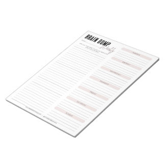 BRAIN DUMP | Vecka Anteckningsblock