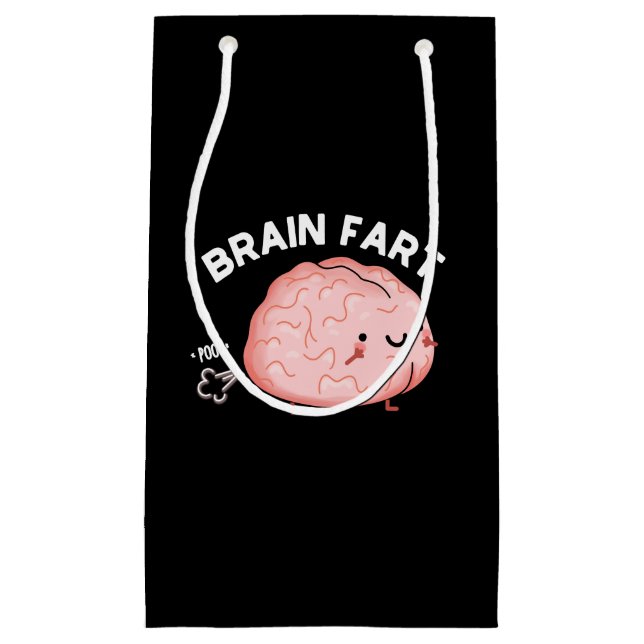Brain Fart Funny Anatomy Pun Mörk BG (Framsidan)