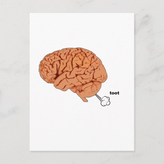 Brain fart vykort (Framsida)