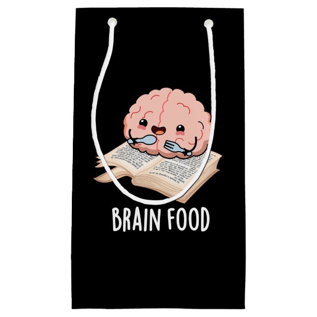 Brain Food Funny Anatomy Pun Mörk BG (Framsidan)