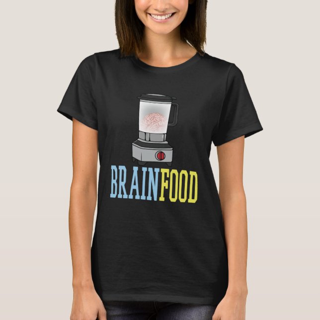 Brain food processor t shirt (Framsida)