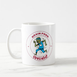 Brain Food Specialist zombie-hjärnan Kaffemugg