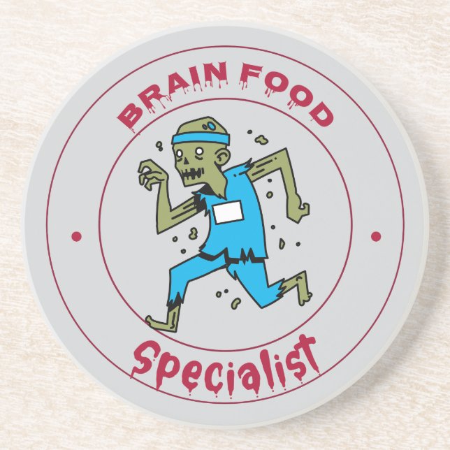 Brain Food Specialist zombie-hjärnan Underlägg (Framsidan)