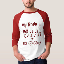 Brain Formula: Funny Quote Raglan T Shirt