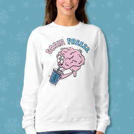 Brain Freeze Funny Tecknad T Shirt