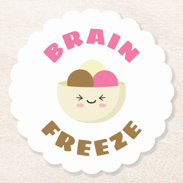 Brain Freeze Underlägg Papper (Framsida)