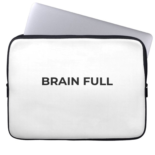 Brain Full Minimalist Professional Laptop Sleeve (Framsidan)