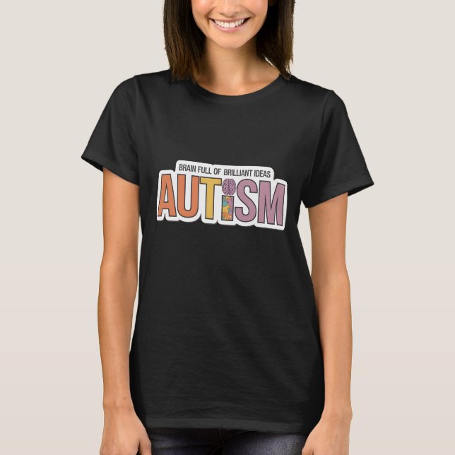 Brain Fullt Brilliant-idéer T Shirt (Framsida)