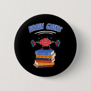Brain Gains Reading Teacher Bok Älskare tillbaka t Knapp