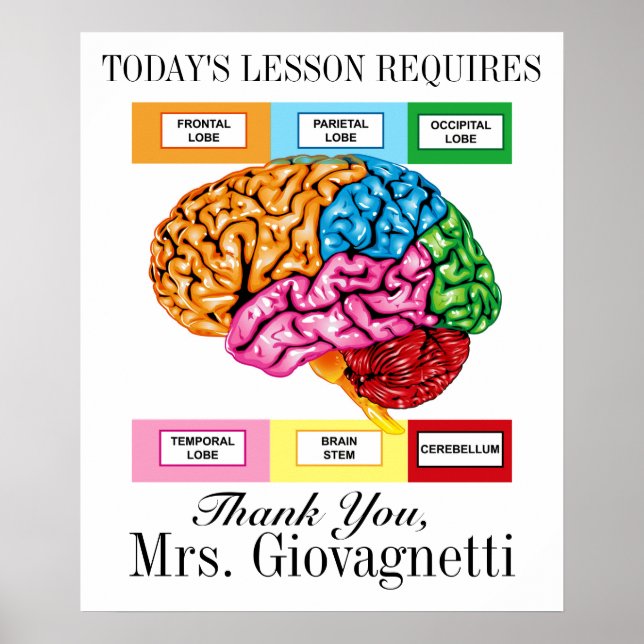 Brain Humor Teacher Poster (Framsidan)